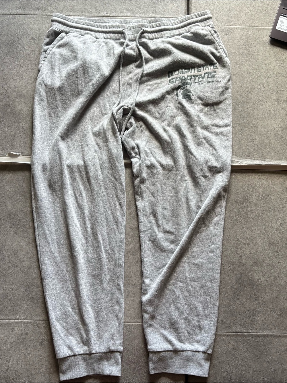 Y2k msu michigan state spartans gray sweatpants